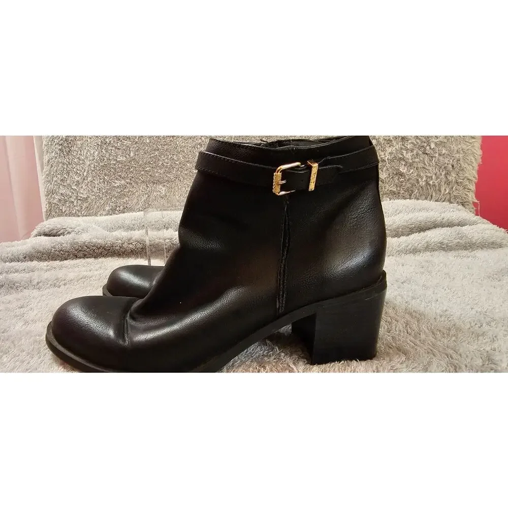 Circus by Sam Edelman Jolie Ankle Boots Women's Sz 10 US 40‎ EUR Black Leather